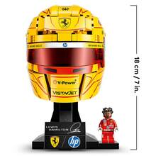 LEGO Building Blocks 43022 Ferrari Team HP Lewis Hamilton Helmet Building Blocks Collectible Display - Clear - View 5