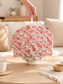 1 Piece Of Vintage Floral Fabric Teapot Insulation Cover, Reusable Cloth Cover, With Colorful Plants, Animals And Geometric Patterns, Suitable For Family Gatherings, Afternoon Tea, Weddings, Housewarming Celebrations - Multicolor - View 3