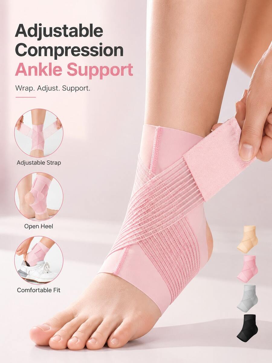 Ergonomic Sports Protective Gear With Cross Elastic Strap And Open Heel Design Ultra-Thin Ankle Support For Men Women Athletes Comfortable Ankle Support Strap Perfect For Running Gym Workout In Shoes During Travel Season Ankle Supports