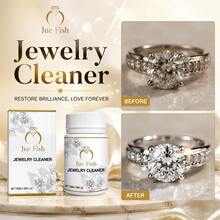 JUE FISH 2pcs Jewelry Cleaner Spray 50ml, Removes Rust & Stains, Cleans Diamond Rings, Gold Jewelry, Provides Anti-Oxidant Protection. - White - View 2
