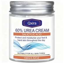 Qxira Krim Perbaikan Tangan & Kaki dengan 60% Urea dan Asam Salisilat, untuk Tumit Kering Pecah-pecah, Eksfoliasi Kulit Mati dan Kapalan, Krim Pelembap Intensif untuk Kulit Kasar Mengelupas, Cocok untuk Semua Jenis Kulit, 100g - 100g - View 7