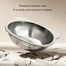 4/2/1PcsCat Elevated Bowl 304 Stainless Steel 15° Tilted Design Neck Protection Healthy Feeding Bowl Anti-Shatter And Anti-Fall Pet Bowl - Multicolor - View 5