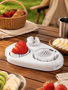 2pcs Heavy Duty Manual Egg Slicer, Chopper And Cutter - This Multi-Functional Egg Cutting Device With Round Blades Can Precisely Slice, Making It A Convenient Kitchen Tool For Preparing Omelets And Salads - Multicolor - View 7