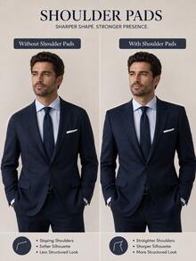 1 Pair Invisible Self‑Adhesive Silicone Shoulder Enhancer Pads Soft Thick Anti‑Slip Washable Reusable Unisex Multi‑Color For Sloped Narrow Shoulders Build Right‑Angle Shoulders Fit For Suits Dresses Shirts Blazers - Multicolor - View 2