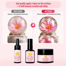 5Pcs UV Dip Coating Resin Gloss/Glanz Set, ForPolished Resin Finished Works Brightening & Sealing Craft Supplies, High Transparency Fast-Curing Anti-Yellowing Waterproof Resin Glue - 5pcs/set - View 5