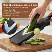 2pcs Set (Slicer + Hand Guard) 6 Colors Available V-Shaped Handheld Fruit And Vegetable Slicer, V-Shaped Sharp Blade With Slicing, Shredding, And Peeling Functions, Suitable For Cabbage And Chinese Cabbage Shredding, Potato And Cucumber Slicing And Peeling, Carrot Shredding, Fruit Slicing, Easily Make Refreshing Salad Ingredients, Lightweight Handheld Operation, Universal For Home Kitchen Meal Prep And Light Meal Making, Simple And Practical Fruit And Vegetable Cutting Kitchen Tool - Multicolor - View 5