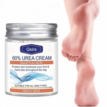 Qxira Krim Perbaikan Tangan & Kaki dengan 60% Urea dan Asam Salisilat, untuk Tumit Kering Pecah-pecah, Eksfoliasi Kulit Mati dan Kapalan, Krim Pelembap Intensif untuk Kulit Kasar Mengelupas, Cocok untuk Semua Jenis Kulit, 100g - 100g - View 3