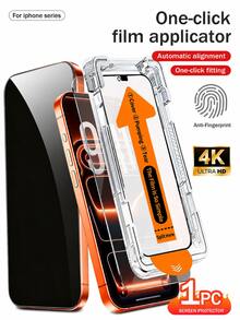 CASECOPS 1 Buah Pelindung Layar Kaca Tempered, Dilengkapi Alat Pemasangan Otomatis, Penghapus Debu Otomatis, Kompatibel dengan iPhone 18 Pro Max/17 Pro Max/18/17/16/15/14/13/12/11 Semua Seri, Kaca Tempered Transparan Definisi Tinggi 9H, Perlindungan Penuh, Anti Sidik Jari, Bebas Gelembung, Pemasangan Mudah - 1 buah - View 1