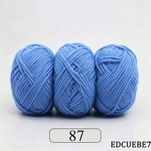 EDCUEBE7 Mixed Color 5-Ply Milk Yarn, Common Colors, Suitable For Crochet - Applicable For Mats, Carpets, Clothes, Scarves And Beginner DIY Projects - 50g Milk Cotton - View 91