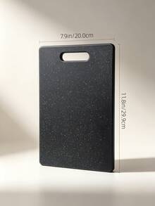 Premium Plastic Cutting Board, Multiple Sizes Available, With Portable Handle, Kitchen Chopping Board, Easy To Clean, Durable, Suitable For Cutting Meat, Vegetables, Fruits, Ideal For Home Cooking, Stylish Design, High-Quality Material, Perfect For Meal Prep Enthusiasts - Black - View 9