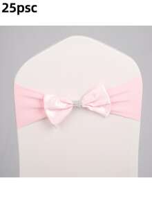 5/25 pcs Pita Pita Kursi Elastis Spandex dengan Gesper Rhinestone, Pita Satin Elastis untuk Sandaran Kursi, Cocok untuk Dekorasi Perjamuan, Pesta, Acara, Hotel, Ulang Tahun, Pernikahan dan Natal - MultiWarna - View 15