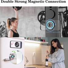 1pc Double-Sided Magnetic Ring Buckle Phone Holder, Holder Style Magnetic Grip, 360 Degree Rotation, Foldable Ring Holder, Suitable For Various Types Of Mobile Phone Car Phone Holders - A - View 5