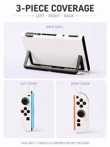 3-Piece Set, Solid Color Switch 2nd Generation Protective Case, New Switch 2 (2025) Game Accessories, Switch Game Console Protective Case, TPU Soft Controller Shell + PC Hard Frame Shell, Easy To Disassemble And Install, Scratch-Resistant Game Console Joycon 2 Game Controller Shell - View 3