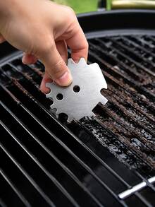 2pcs/1pc Stainless Steel Grill Scraper, Suitable For Cleaning Grill And Camping Accessories, Dishwasher , No Bristles - Multicolor - View 7