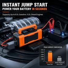 Car Emergency Jump Starter Portable Car Air Pump All-In-One Battery Jump Starter Power Bank - Wireless - View 5