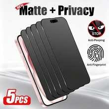 CASECOPS 5 Buah Pelindung Layar Matte Anti-Mata-mata, Cakupan Penuh, Anti-Mengintip, Anti-Silau, Anti-Sidik Jari, Kompatibel dengan Casing Ponsel, Kompatibel dengan iPhone 18 Pro Max/17 Pro Max 6.9 Inci, 18 Pro, 17 Pro, 17 Air, 16 Pro Max/16 Pro/16 Plus/16, 15 Pro Max, 14 Pro Max, 13, 12, 11, XS Max, XR, Casing Ponsel yang Kompatibel, Aksesori Ponsel yang Elegan - 5 buah - View 37