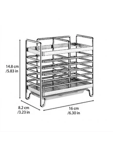 Stainless Steel Chopstick Holder, Wall-Mounted Kitchen Utensil Storage Rack, Rust-Proof Space-Saving Storage Box, Countertop And Wall Installation, Suitable For Home And Commercial Kitchens - Multiple Styles and Colors - View 12