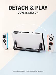 3-Piece Set, Solid Color Switch 2nd Generation Protective Case, New Switch 2 (2025) Game Accessories, Switch Game Console Protective Case, TPU Soft Controller Shell + PC Hard Frame Shell, Easy To Disassemble And Install, Scratch-Resistant Game Console Joycon 2 Game Controller Shell - View 5