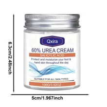 Qxira Krim Perbaikan Tangan & Kaki dengan 60% Urea dan Asam Salisilat, untuk Tumit Kering Pecah-pecah, Eksfoliasi Kulit Mati dan Kapalan, Krim Pelembap Intensif untuk Kulit Kasar Mengelupas, Cocok untuk Semua Jenis Kulit, 100g - 100g - View 4