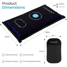 Crystals Reusable Car Dehumidifier Gel Bags 500g – Moisture Absorber - Black - 2 - View 2