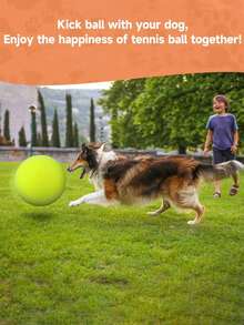 Pet Chew-Resistant Interactive Football Toy Set, High Elasticity Teething & Boredom Relief Dog Toy Ball With Webbing Pull Handle, Outdoor Tug-Of-War Training Ball, Includes Air Pump, Durable & For Teeth, Suitable For All Dogs - Multicolor - View 10