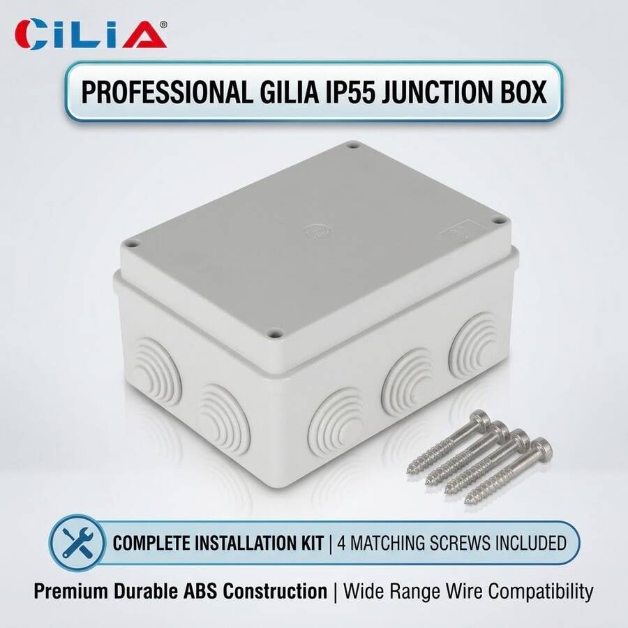 Waterproof ABS Plastic Electrical Junction Box With Reserved Holes Cable Wiring Enclosure - Junction Box C007.PC - View 1