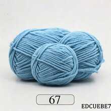 EDCUEBE7 Mixed Color 5-Ply Milk Yarn, Common Colors, Suitable For Crochet - Applicable For Mats, Carpets, Clothes, Scarves And Beginner DIY Projects - 50g Milk Cotton - View 46