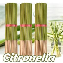 Lemongrass Incense Sticks, Fresh Lemon Herbal Scent, Releases Sweet-Sour Lemon Top Notes + Warm Herbal Base Notes When Burning, Non-Irritating, Non-Cloying, Natural And Comfortable Fragrance, Quickly Dispels Indoor Odors, Fills Space With Freshness, Creates A Refreshing Home Environment. Stable Burning For 30 Minutes, Long-Lasting Fragrance. - Refreshing Lemongrass Incense Sticks - View 2