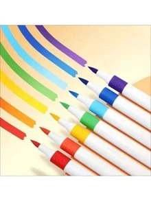 80 Colors Fluorescent Marker Set, Soft Water-Based Dual-Tip Markers, Suitable For Marking Notes, Numbers, Drawing, Notebooks, Diaries, Student Stationery, Learning Supplies - Multicolor - View 4