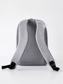 Adidas SPORT BACKPACK Casual Sports Fitness Backpack Material New Style Unisex Gray Student Travel Backpack - Light Grey - View 3