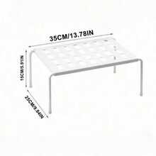 1pc/2pcs Solid Color Detachable Adjustable Multi-Layer Storage Cabinet Wardrobe Organizer Rack Screw-Free Storage Bracket Kitchen Bathroom Partition Shelf Bedroom Space-Saving Storage Rack - Multicolor - View 10