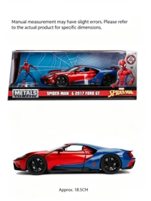 Simba Jada 1:24 Scale 2017 Sports Car Die-Cast Model With Figure, Metal Vehicle Collectible, Display Model - Multicolor - View 3