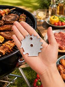 2pcs/1pc Stainless Steel Grill Scraper, Suitable For Cleaning Grill And Camping Accessories, Dishwasher , No Bristles - Multicolor - View 9