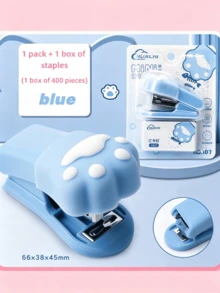 1/2pcs Mini Cute Cat Paw 3-In-1 Stapler, Portable Office & Study Binding Machine, Can Bind Documents & Test Papers, Student Cartoon Multi-Function Stapler Set, Back To School Stationery Mini Stapler - Multicolor - View 13