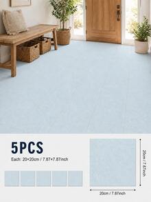 SUPSTICKER Marble Pattern Floor Tile Stickers, Matte PVC, Peel And Stick, 5 Or 15pcs, 15/20/30cm, For Kitchen, Bathroom And Entryway - Marble Pattern - View 51
