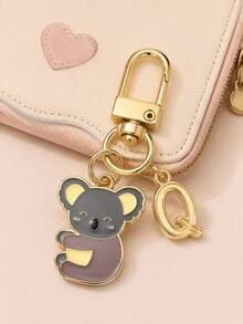 Cute Koala Keychain Hugging Koala Key Ring Small Tree Koala Key Chain Women's Bag Pendant Creative Alloy Small Charm Car Key Accessory - Multi-color Koala Rectangular Buckle - View 4