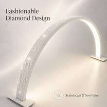 Crystal Nail Lamp, Portable LED Desktop Light, Easy To Install, USB Plug, Nail Beauty Salon Work Light, Crystal Decoration Professional Table Lamp - USB Plug - View 3