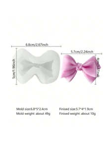 Multi-Style Bow Silicone Accessory Molds, Including Various Sizes And Shapes Of 3D Bows. Soft And Full Lines, Easy Demolding. Mainly Used As Embedded Decorations For Aromatherapy Candles, Handmade Soaps, Resin Accessories. Versatile Christmas Decorative Elements, Can Be Paired With Christmas Trees, Snowmen, Cylindrical Candles And Other Christmas-Themed Combinations - Bow Silicone Mold - View 15