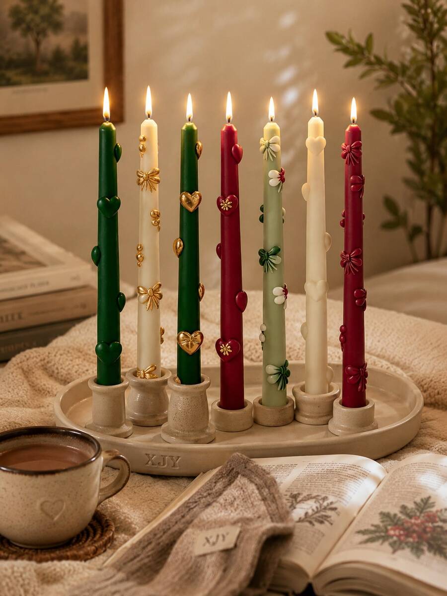 Long Stem Candle Silicone Mold, Straight Tapered Candle Holder Shape, Perfect For Decorative Dinner Candles, Wedding Centerpieces And Christmas Candle Making - Long Taper Candle Silicone Mold - View 1