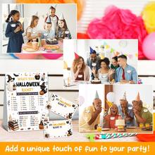 Halloween Name Game, What's Your Halloween Name?, Family Fall Party Activities, Baby Baptism, Halloween Trick-Or-Treat Party, 1 Sign With 30 Stickers - View 5
