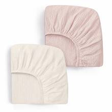 Muslin Bassinet Sheets, 2 Packs Fitted Sheets For Bassinet Mattress, Soft And Breathable Cotton, Easy Care For Machine Wash, Gift For Boy And Girl - Multicolor - View 14
