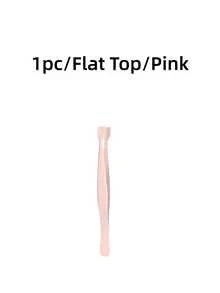 1 Set Of 2 Purple/Pink Eyelash Tweezers, 1/2pcs Flat Head, Pointed Head, Random Style, Lower Lash Clamp, Non-Stick Precise Eyelash Extension Tool, Back To School Women's Essential Makeup Accessory, Anti-Stick Precision Eyelash Extension Tool, Suitable For Beginners With Flat Head Clamp - Multicolor - View 17