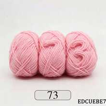 EDCUEBE7 Mixed Color 5-Ply Milk Yarn, Common Colors, Suitable For Crochet - Applicable For Mats, Carpets, Clothes, Scarves And Beginner DIY Projects - 50g Milk Cotton - View 51