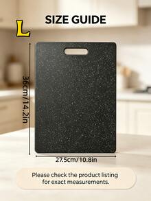 1/3PCS Marble Cutting Board Set, Hanging Plastic Cutting Board, Professional Kitchen Cutting Board, Camping Cutting Board, Home Cutting Board, Cutting Board, Chopping Board, Home Goods Cutting Board, Double-Sided Cutting Board, Washable Plastic Kitchen Cutting Board, Kitchen Accessories And Tools, Kitchen Utensils, Used For Cutting Vegetables, Fruits And Meats, Kitchen Essentials, Kitchen Accessories, Suitable For Christmas, Halloween And Other Holidays - Black - View 10