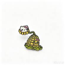 SANRIO 1件裝可愛卡通三麗鷗胸針，萬聖節與聖誕節金屬徽章，Hello Kitty 胸針，軟萌甜美貓咪合金包包飾品針 - 彩色 - 查看 16