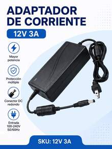 5V 2A 12V 3A Power Adapter With Cable, Power Supply For LED Strips, Camera, Router And Electronic Equipment, Stable Power Charger For Home And Office - US A Type Plug(110-127V) - View 9