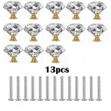 3/13 Diamond Shaped Cabinets And Drawer Crystal Handles, Suitable For Dressing Tables, Bathroom Cabinets, Cabinets, Wardrobes And Drawer Handles, Furniture Decoration Handles, Hardware Accessories - Multicolor - View 11
