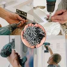 800pcs Self Tapping Screw Hybrid Set With Storage Box, M2 Cross Flat Head Metal Woodworking Screws, Easy To Secure Fastening Kit - 800pcs - View 6