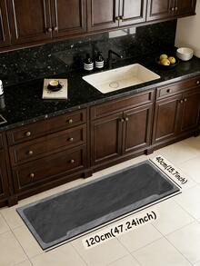 1pc Minimalist Rock Texture Kitchen Mat, 3.5mm Soft Rubber Material, Absorbent And Easy To Clean, Suitable For Hallway, Bathroom, Living Room, Outdoor Door Mat And Toilet Area, All Season Use, Suitable For Various Holidays - Multicolor - View 17