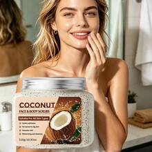 Coconut Face & Body Scrub, Deep Cleansing, Contains Plant Extract Essence, Softens Skin, Exfoliating Cleanser, Unclogs Pores, Cleanses Skin, Hydrates & Moisturizes, Unisex, Suitable For All Skin Types, New Year Gift - Coconut Body Scrub - View 3